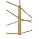 preview thumbnail 3 of 5, Minka Lavery 195 Orion 4 Light 53" Wide Abstract Linear Chandelier