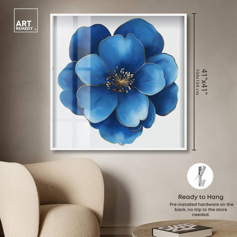 Blue Brilliance I Shadowbox by Art Remedy