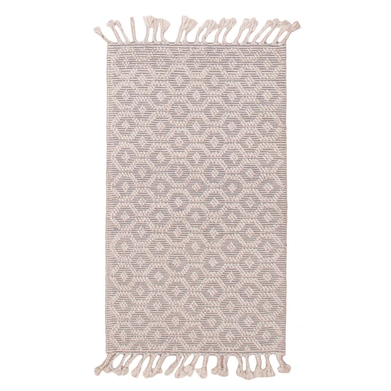 ECARPETGALLERY Braid weave Sienna Cream Wool Rug - 3'0 x 5'1 - Cream - 3'0 x 5'1