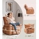 preview thumbnail 6 of 43, 37.4" Oversized Manual Recliner with Heat and Massage, 360 Swivel Rocking Chair 21.3" Seat with Cup Holder