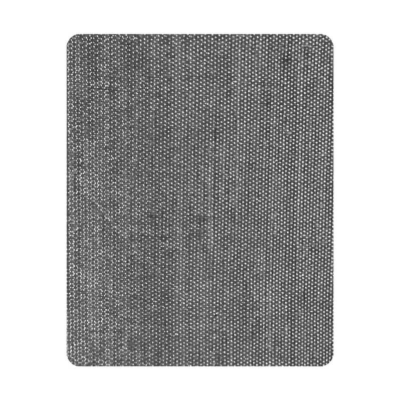 Granite Grey Burlap Hardback Drum Lampshade 16x16x9