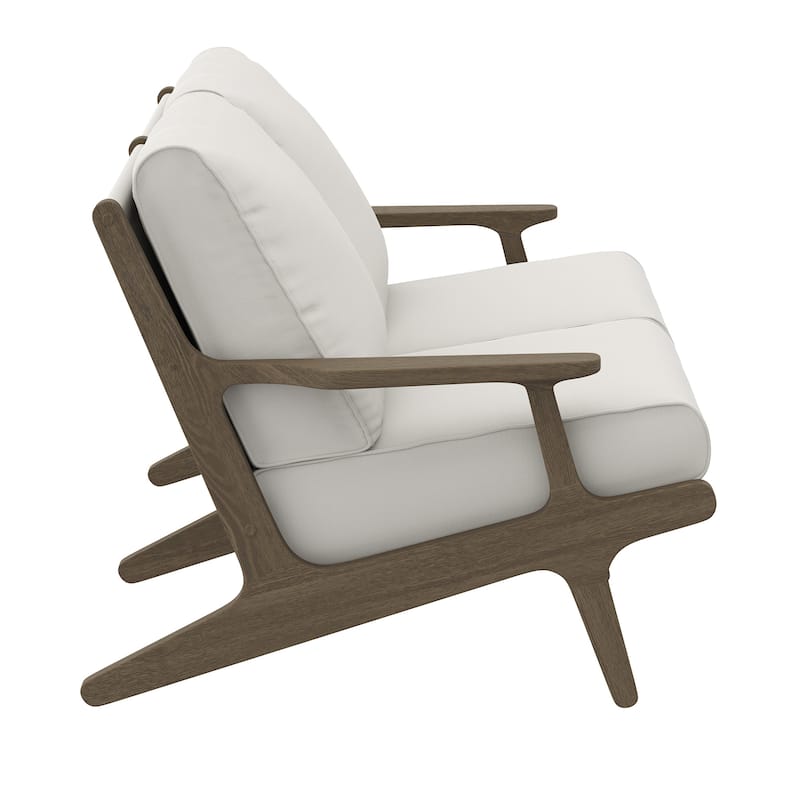 Saratoga Outdoor Patio Teak Wood Loveseat