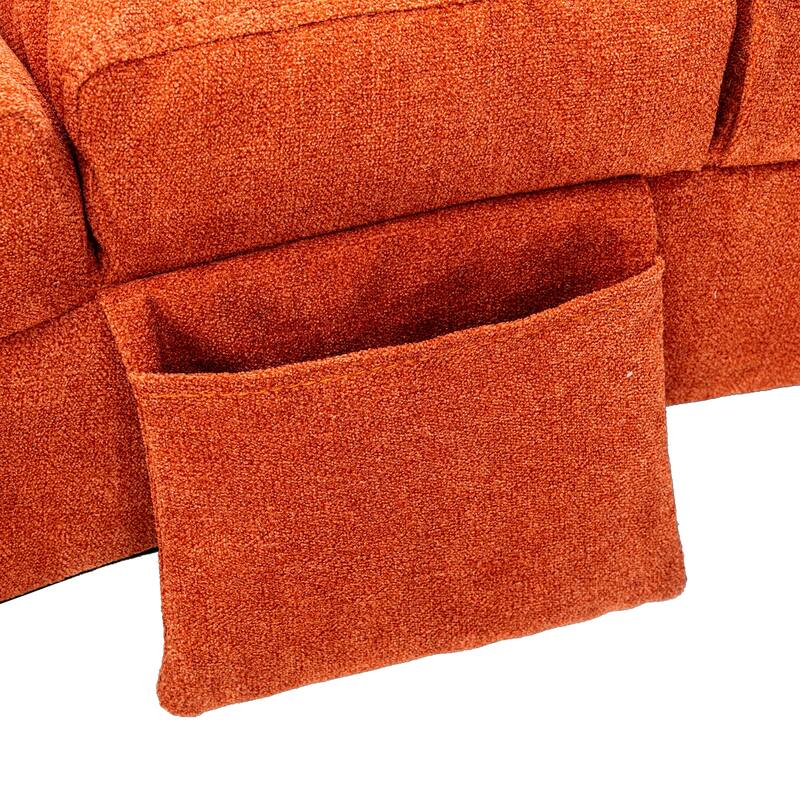 Linen Chaise Lounge Indoor Chair, Modern Long Lounger for Office or Living Room