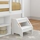 preview thumbnail 6 of 20, Max and Lily Twin Solid Wood Soren Ultra Low Loft Bed with Bookcase