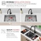 preview thumbnail 4 of 14, STYLISH 28 inch Stainless Steel 16G 60/40 Double Bowl Workstation Kitchen Sink - 28" x 19" x 10"