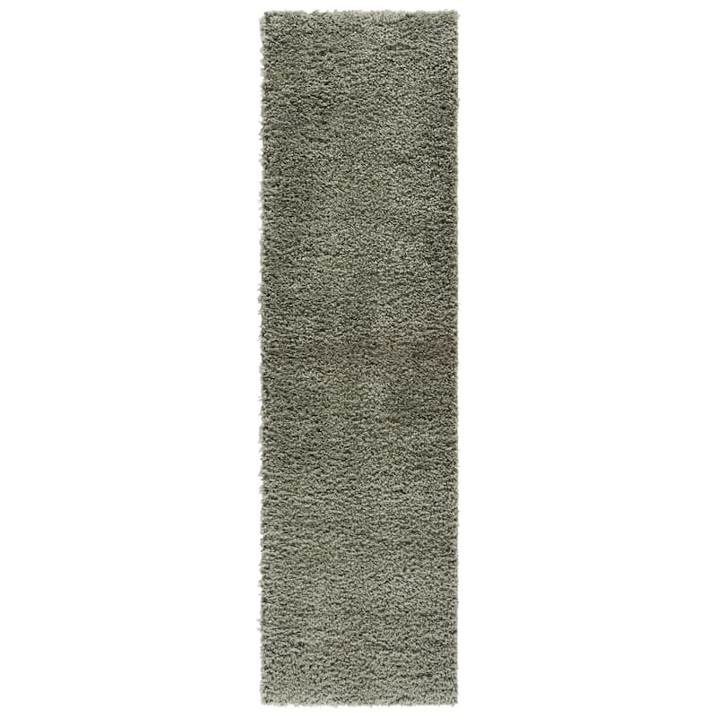 SAFAVIEH Atlantis Shag Aziza Casual Rug - Green - 2'2" x 8' Runner