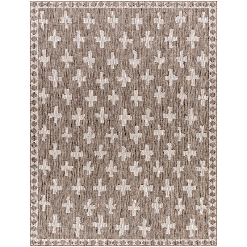 Livabliss Boronia Indoor/ Outdoor Mod Geometric Area Rug