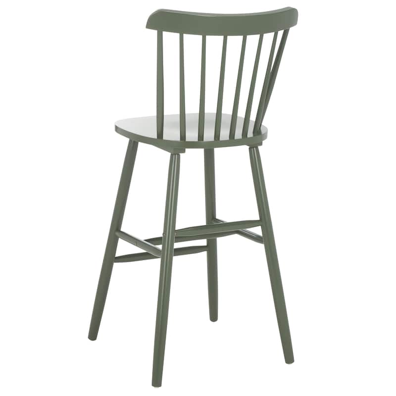 SAFAVIEH Aida 30-inch Spindle Farmhouse Bar Stool (Set of 2) - 19.9" x 19.8" x 38" - 20"W x 20"D x 43"H