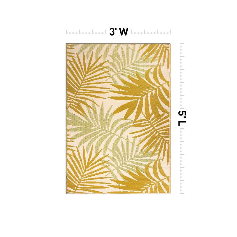 Floral Reversible Plastic Outdoor Rugs