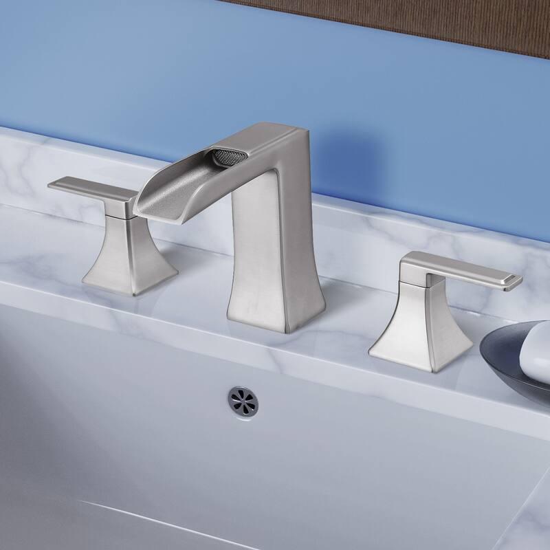 Topcraft Two Handle Waterfall Bathroom Faucet with Pop-Up Drainer