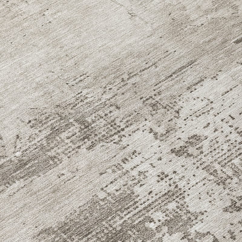 Machine Washable Indoor/ Outdoor Abstract Modern Chantille Rug