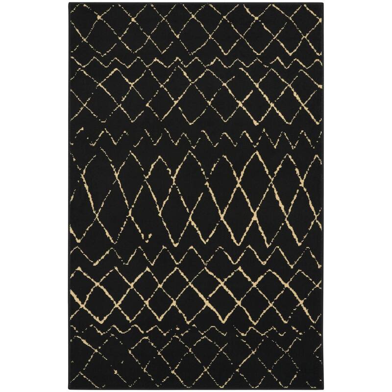 Loniv Power Loomed Abstract Modern Area Rug By HomeRoots - 60' X '36' X '0.5