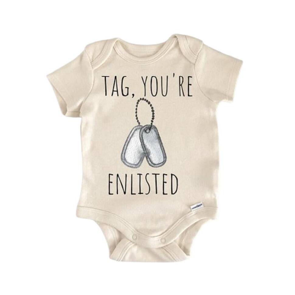 Military Army - Baby Boy Girl Clothes Infant Bodysuit Funny Cute Newborn