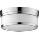 preview thumbnail 1 of 3, Quorum International Celeste 2 Light 12" Wide Flush Mount Drum Ceiling Polished Nickel