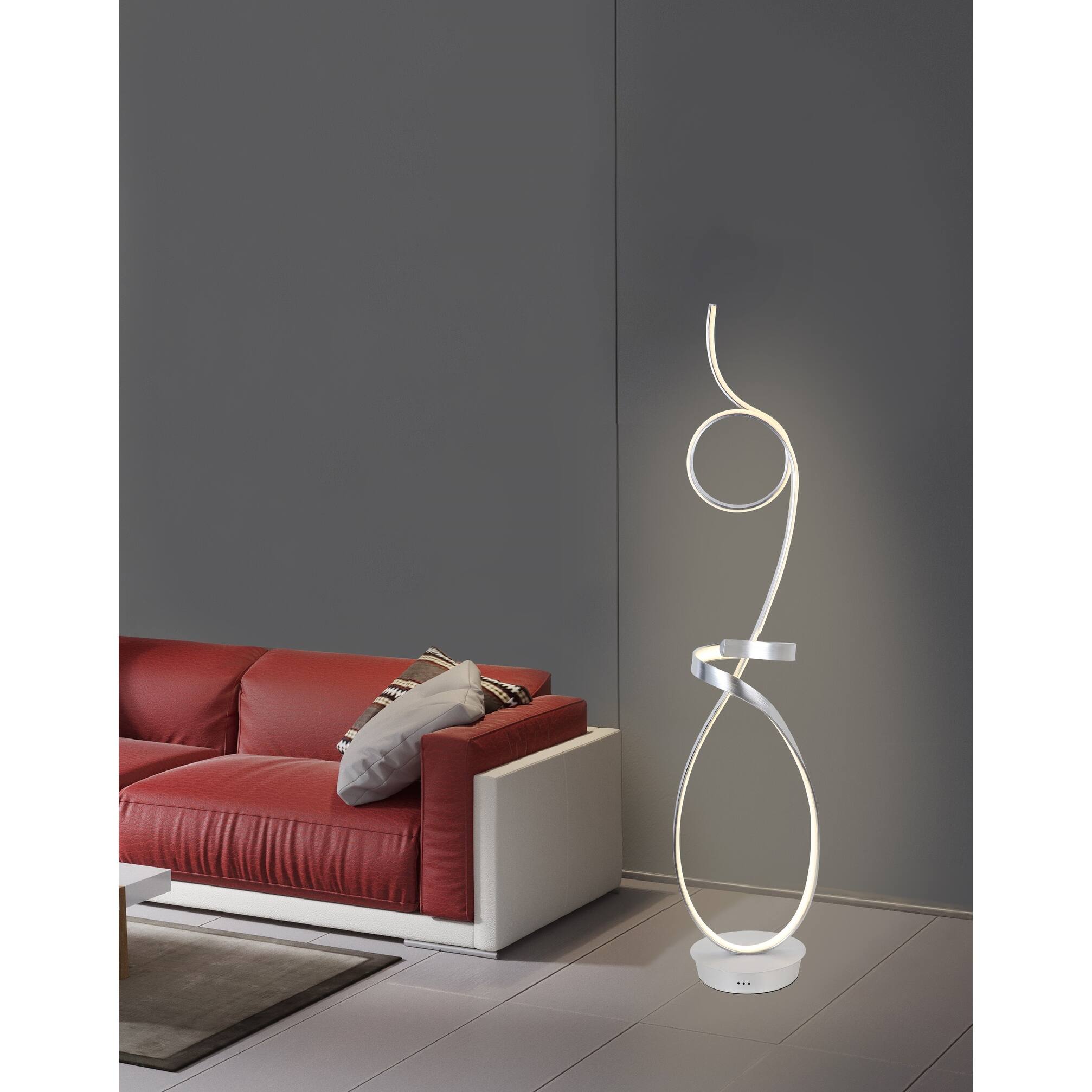 Artiva Symphonie 68W LED Floor Lamp, Anodize Aluminum Bed Bath