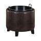 preview thumbnail 7 of 10, Convenience Concepts Designs4Comfort Oscar Storage Ottoman with Reversible Tray
