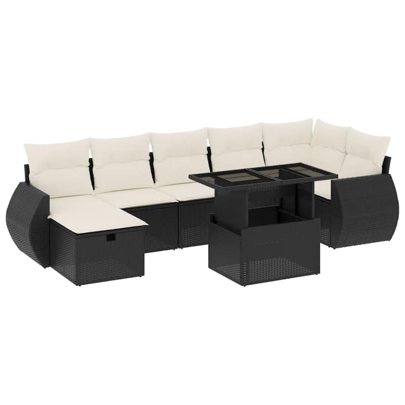 8 Piece Outdoor Sofa Set with Cushions