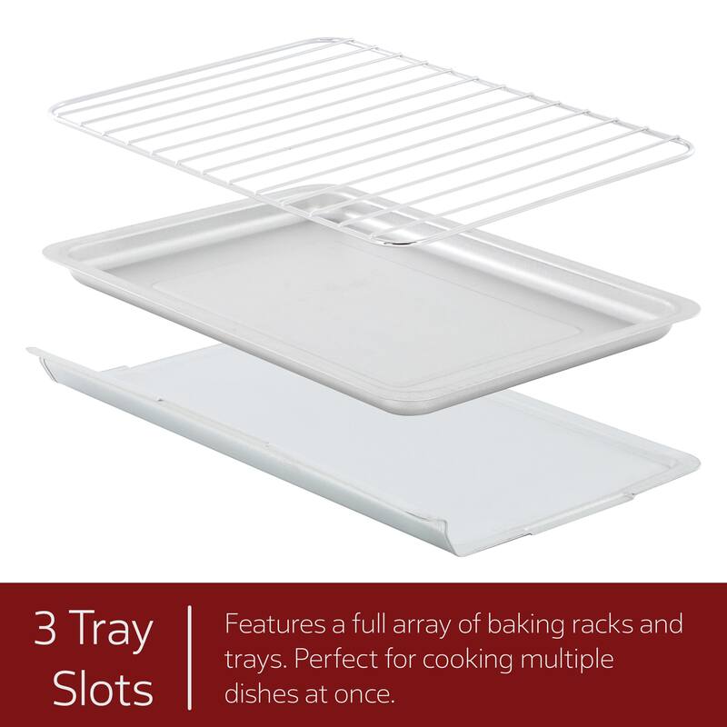 French Door Counter Top Oven and Toaster 30L with Baking Tray and Convection Rack