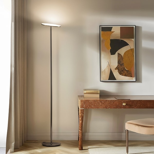 Brightech Sky 63 in. Industrial Dimmable LED Floor Lamp with
