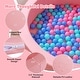 preview thumbnail 3 of 4, Round Foam Pool for Toddlers Baby Playpen w/ 200 Ocean Balls - Pink