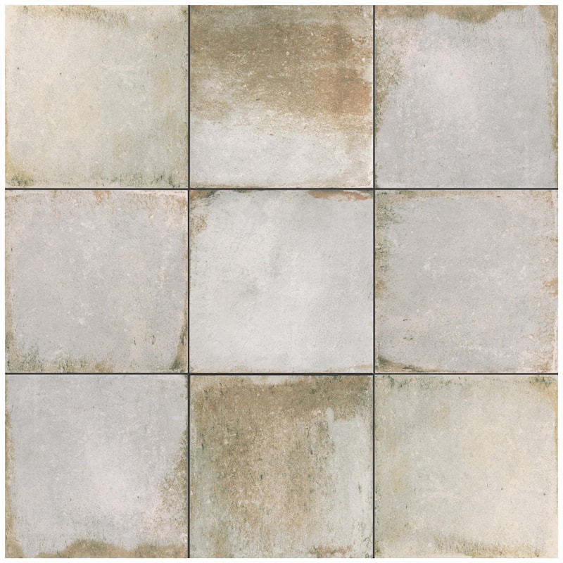 Merola Tile D'Anticatto Bianco 8-3/4" x 8-3/4" Porcelain Floor and Wall Tile - Case (20 Tiles)