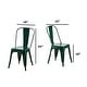 preview thumbnail 59 of 116, Industrial Metal 18 Inch Stackable Dining Chair Set