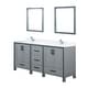 preview thumbnail 21 of 23, Ziva 72 in W x 22 in D White Double Bath Vanity, White Quartz Top, Faucet Set and 30 in Mirrors