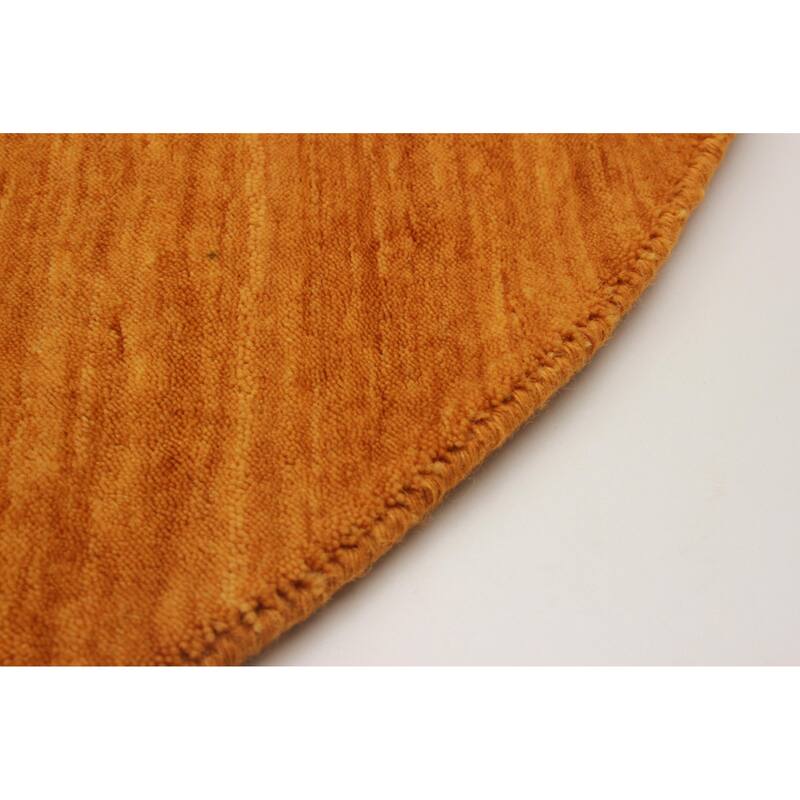 Kashkuli Gabbeh Gold Rug 4'10" x 4'10" - 4'10 x 4'10