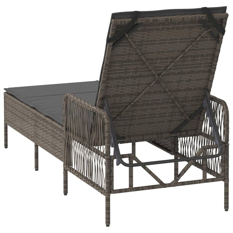 Adjustable Sun Lounger - 61.8 x 21.7 x 36.2 in