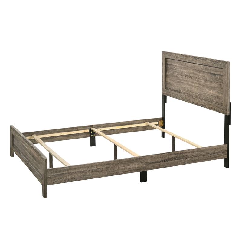 Linette Brown Panel Bed