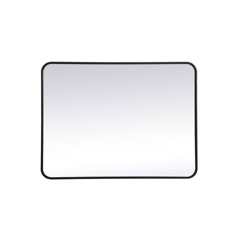 Ezra Soft Corner Metal Rectangular Mirror