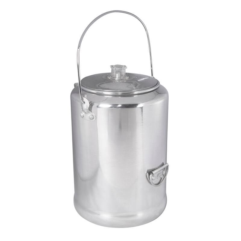 Stansport Camper's Percolator Coffee Pot 20 Cups - 6.5" L x 6.5" W x 9" H
