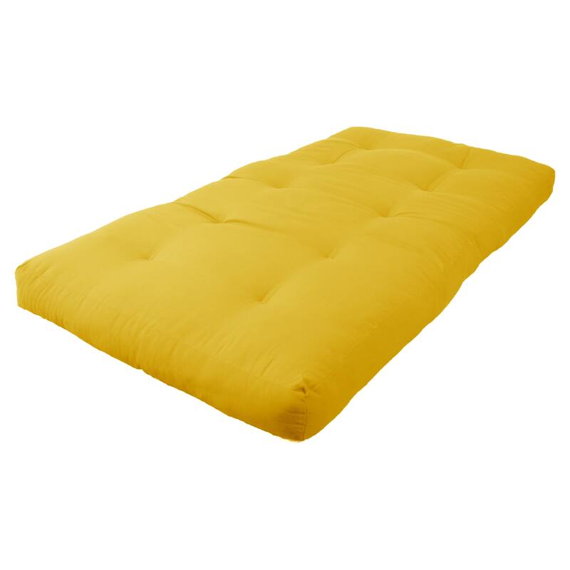6-inch Thick Twill Futon Mattress (Twin, Full, or Queen) - Sunset - Twin