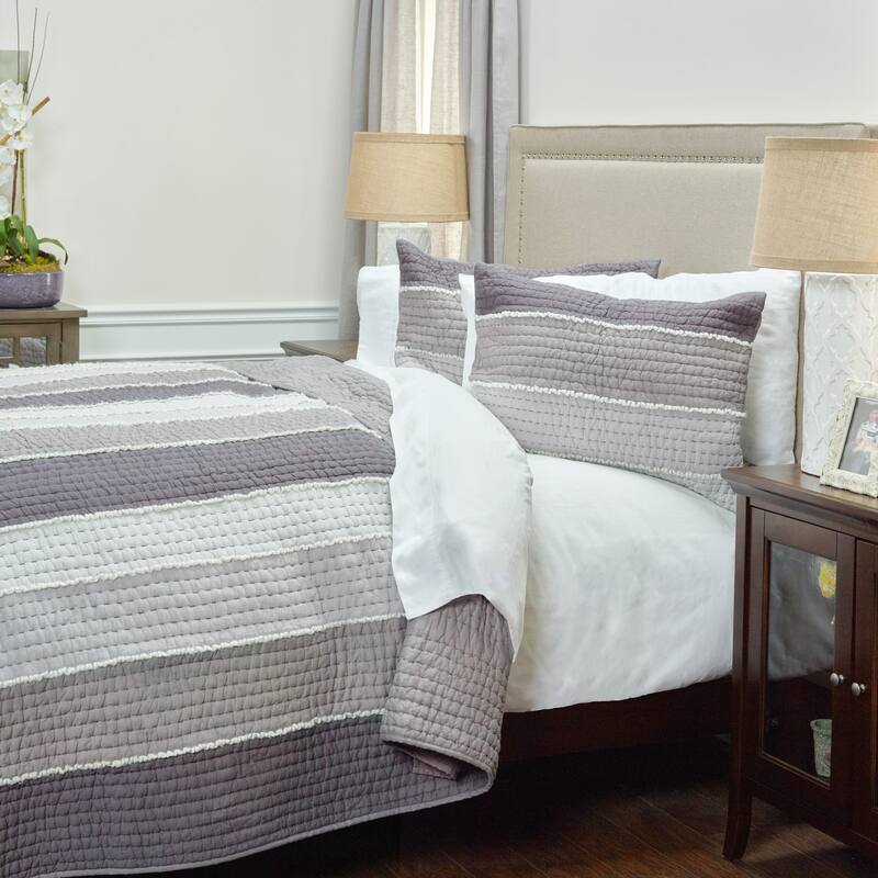 Olivia Grace Cotton Sham in Gray