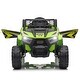 preview thumbnail 32 of 33, 12V Kids Ride On Electric Toy Car with Safety Belt, Black+Red