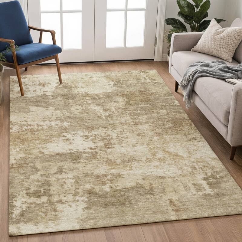 Machine Washable Indoor/ Outdoor Modern Jenna Chantille Rug