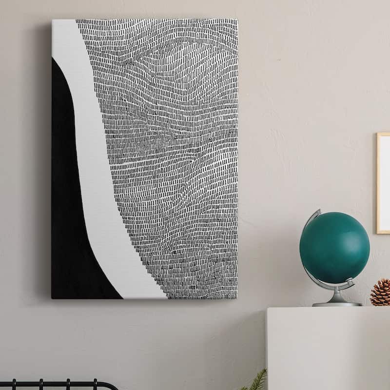 Black & White Abstract I Premium Gallery Wrapped Canvas - Ready to Hang