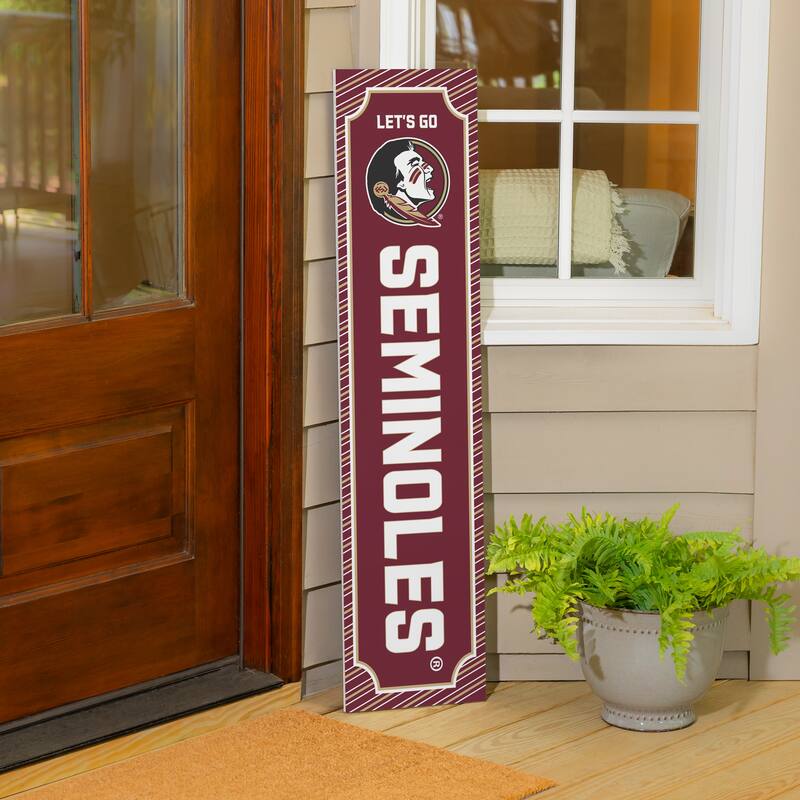 47" Double Sided Seasonal Porch Leaner, Florida State University - 47" x 11.25"