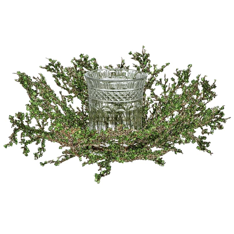 16" Premium Ice Spray With Hurricane Centerpiece