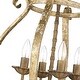 preview thumbnail 3 of 3, Delphine 1 Light Pendant - Vintage Gold/Burnished Chestnut