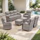Option Grey Wicker Grey Cushion