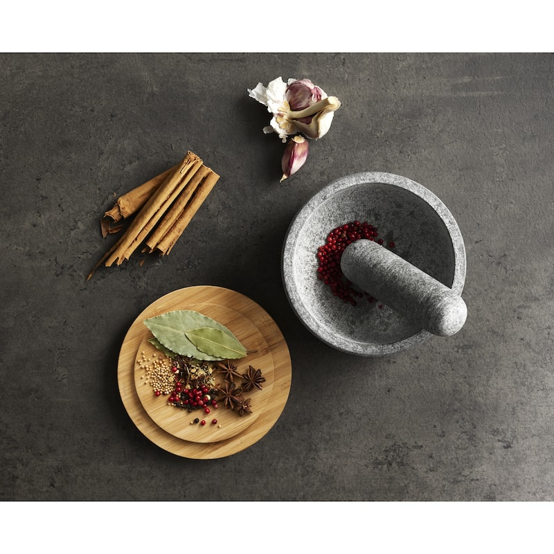 Joseph Joseph Dash Pestle & Mortar with Bamboo Lid