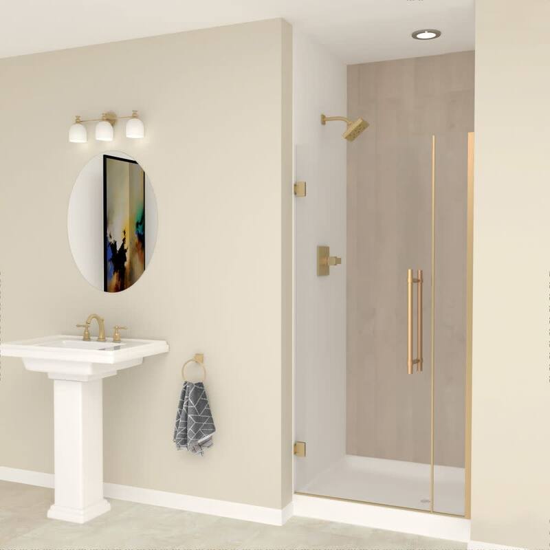 Transolid EHTB335277610C-BK Elizabeth 76" High x 33-1/2" Wide Hinged - Champagne Bronze