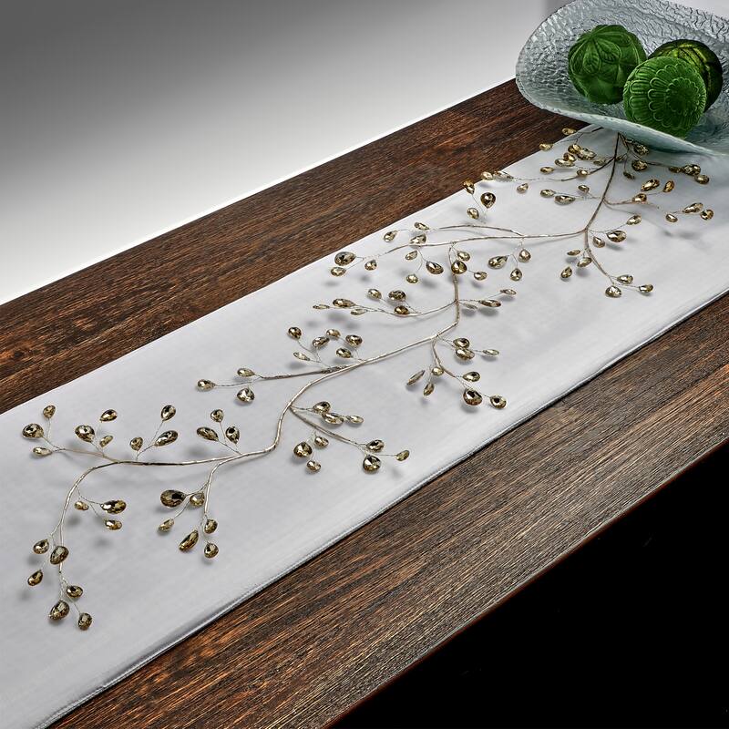48" Metal Jewel Garland - Gold