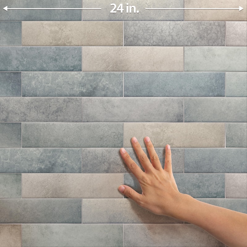 Merola Tile Heritage Shadow 2-3/8" x 9-5/8" Porcelain Floor and Wall Tile