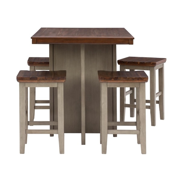 Lettner Rectangular Dining Room Counter Table Set of 5 Bed Bath