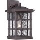 preview thumbnail 2 of 2, Stonington 1-Light Outdoor Wall Lantern in Palladian Bronze