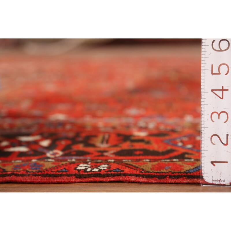 Hand Knotted Oriental 100% Wool Carpet Traditional Medallion Oranges & Rust Heriz Area Rug - 12' 10'' X 9' 2''