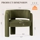preview thumbnail 3 of 14, 3-Leg Accent Chair Plush Velvet Upholstery Modern Lounge Armchair