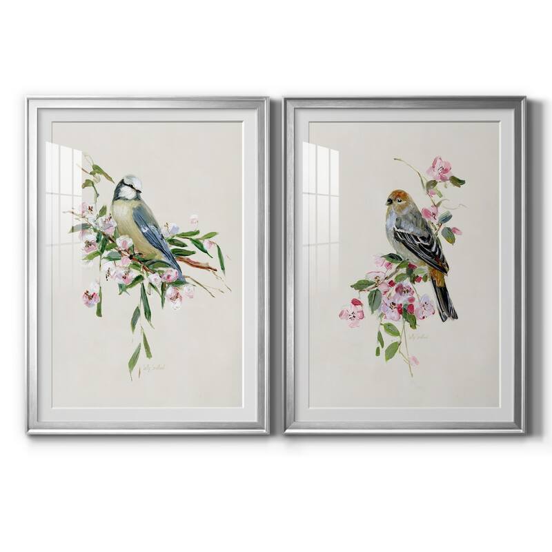 Spring Song Blue Bird Premium Framed Print - Ready to Hang